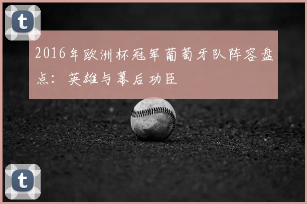 2016年欧洲杯冠军葡萄牙队阵容盘点：英雄与幕后功臣
