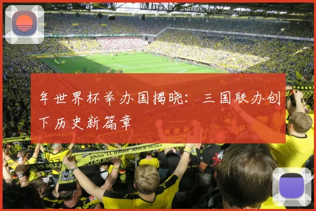 年世界杯举办国揭晓：三国联办创下历史新篇章